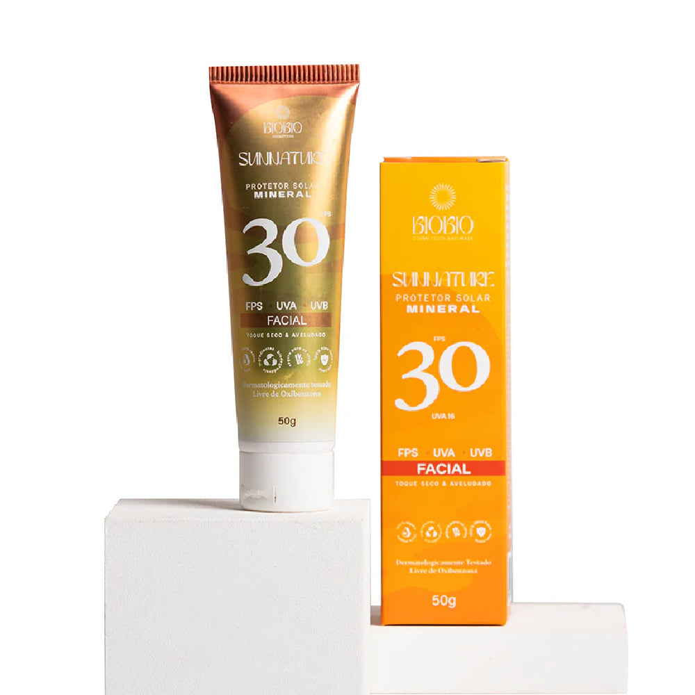 Protetor Solar Físico Mineral BioBio Sunnature FPS30