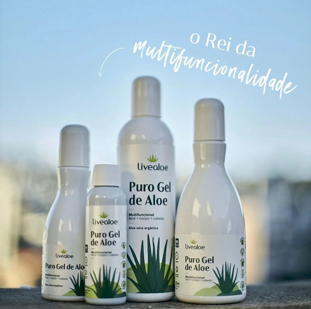 Puro Gel Natural Orgânico Aloe Vera Livealoe 120ml
