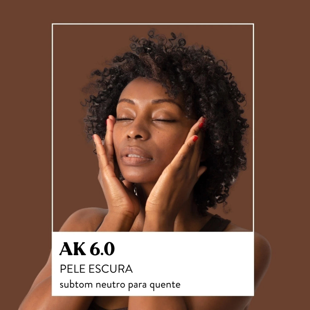 Base Solida Multifuncional 3 em 1 AmoKarite Cor AK 6.0 Natural Vegana