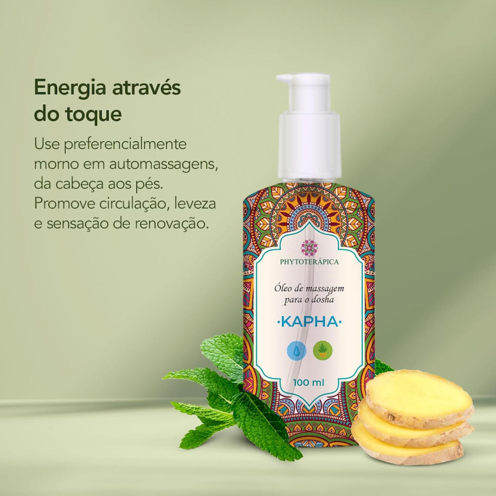 Óleo de Massagem Corporal Para Dosha Kapha Phytoterápica 100ml