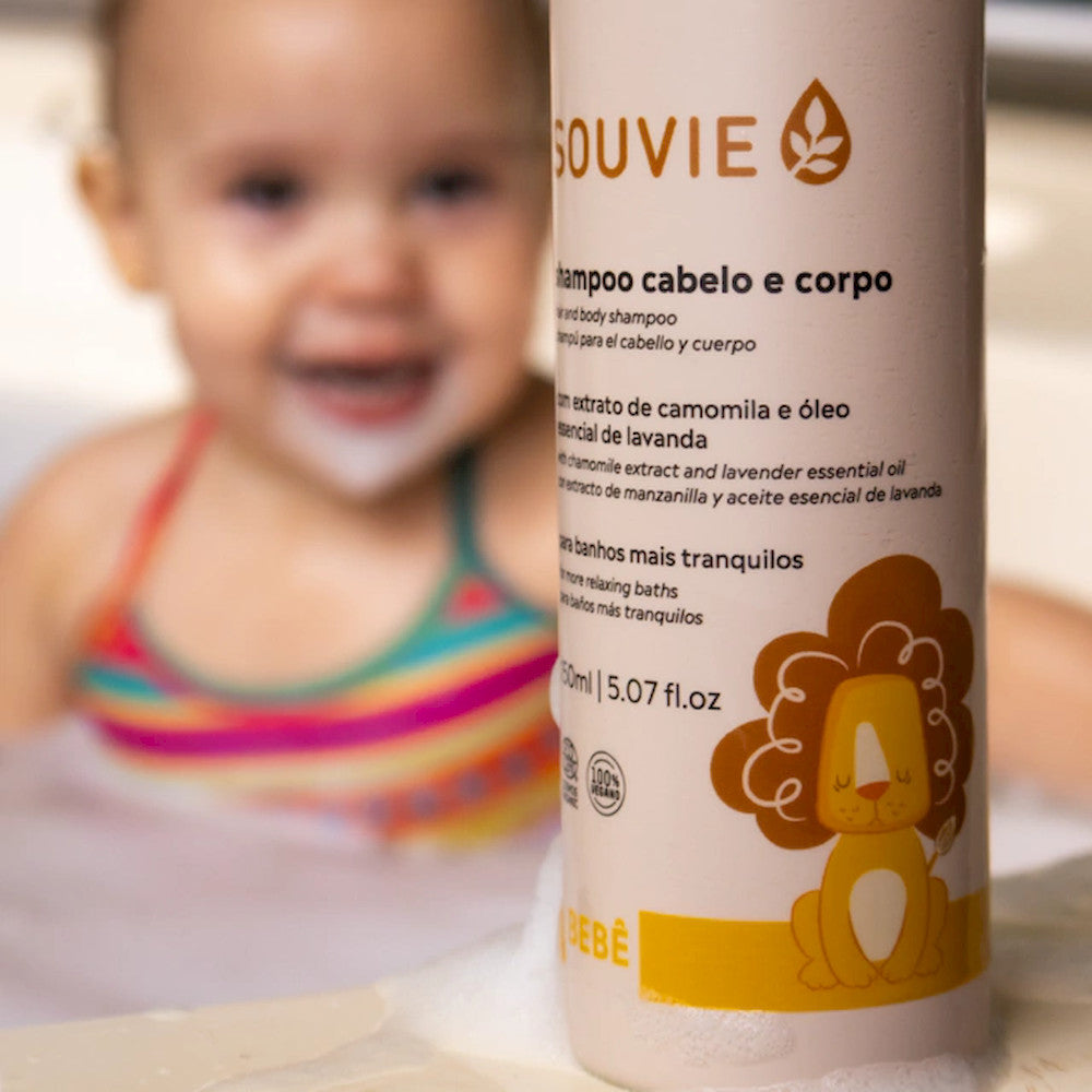 Shampoo Cabelo e Corpo Bebê 150ml - Souvie