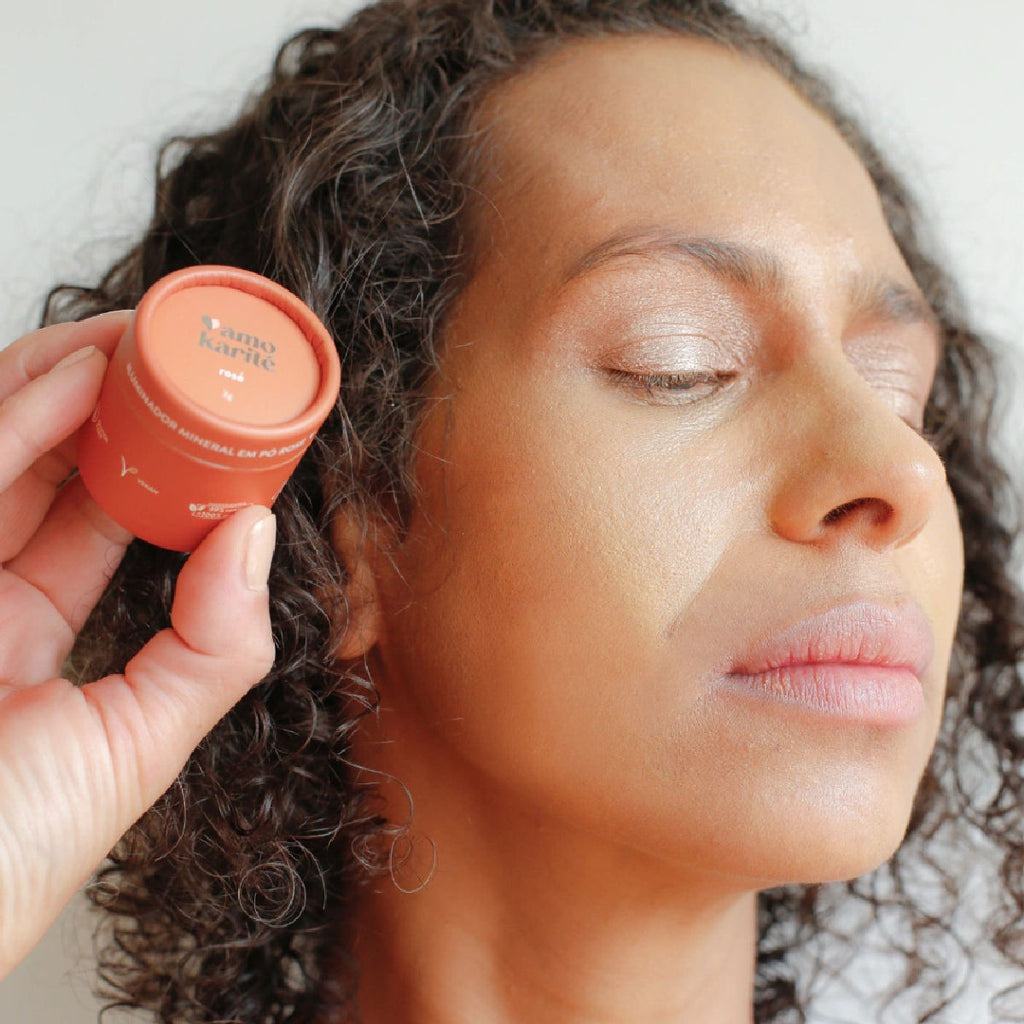 Iluminador Mineral em Pó Rosé AmoKarité