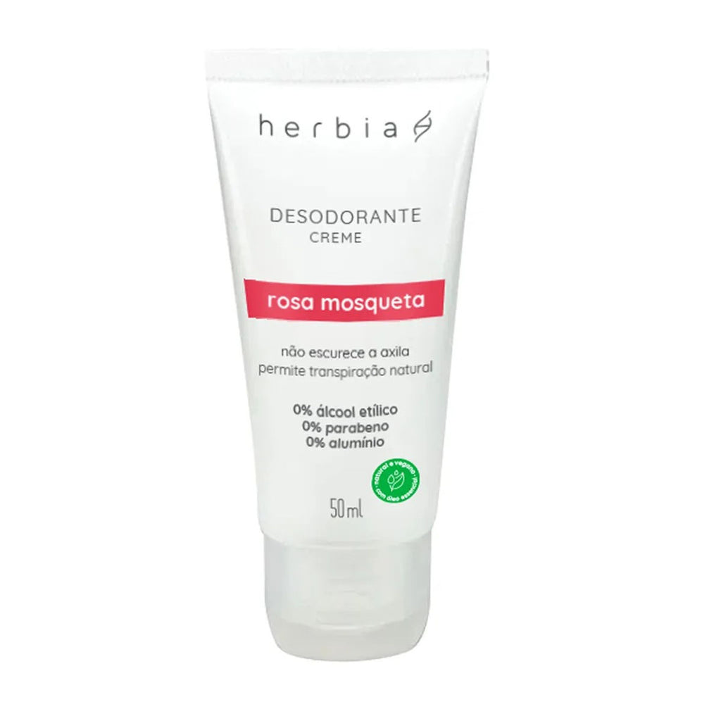 Desodorante Creme Clareador Rosa Mosqueta Herbia 50ml