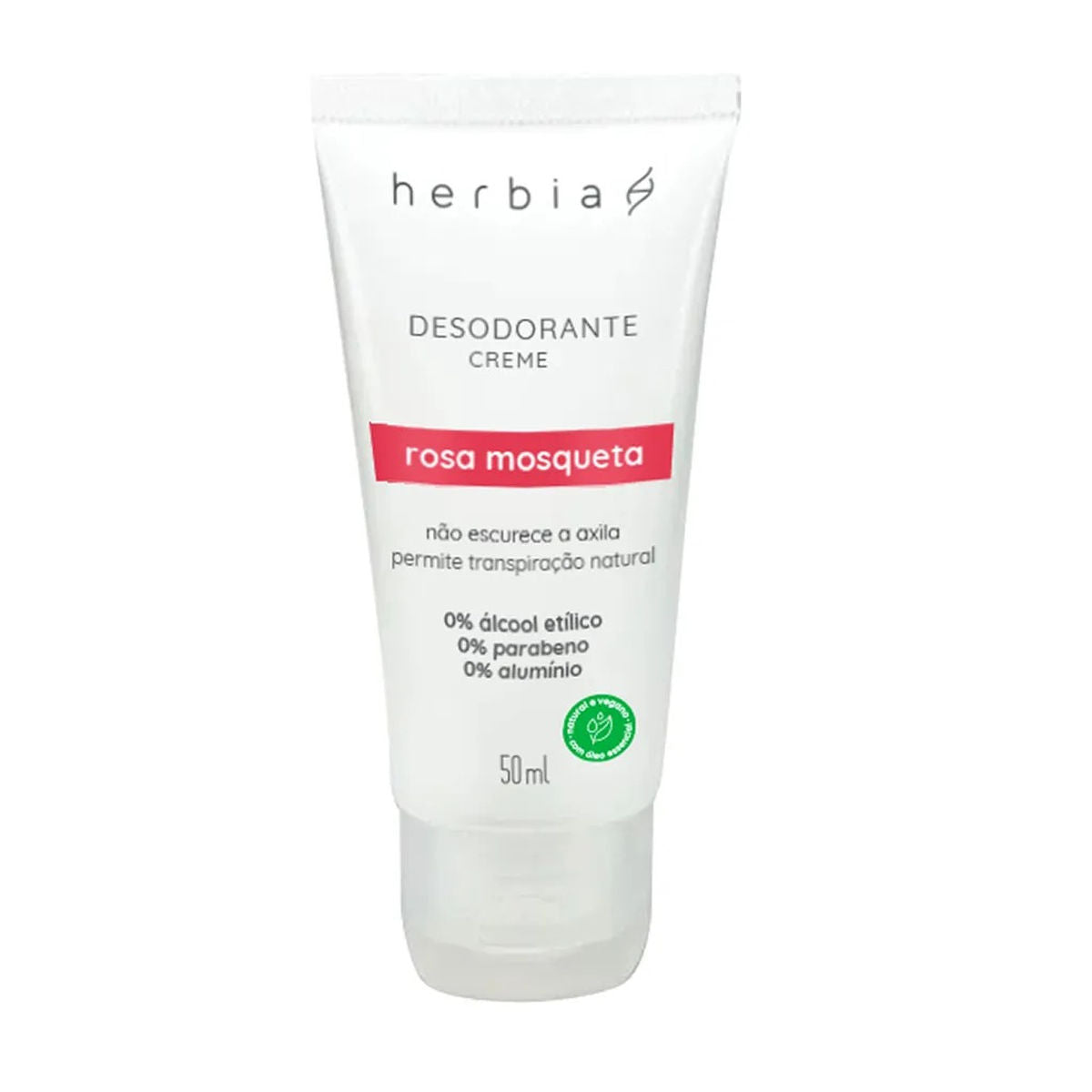 Desodorante Creme Clareador Rosa Mosqueta Herbia 50ml