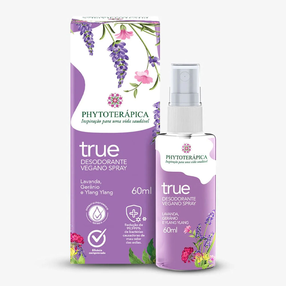 Desodorante Vegano Spray True Phytoterápica 60ml