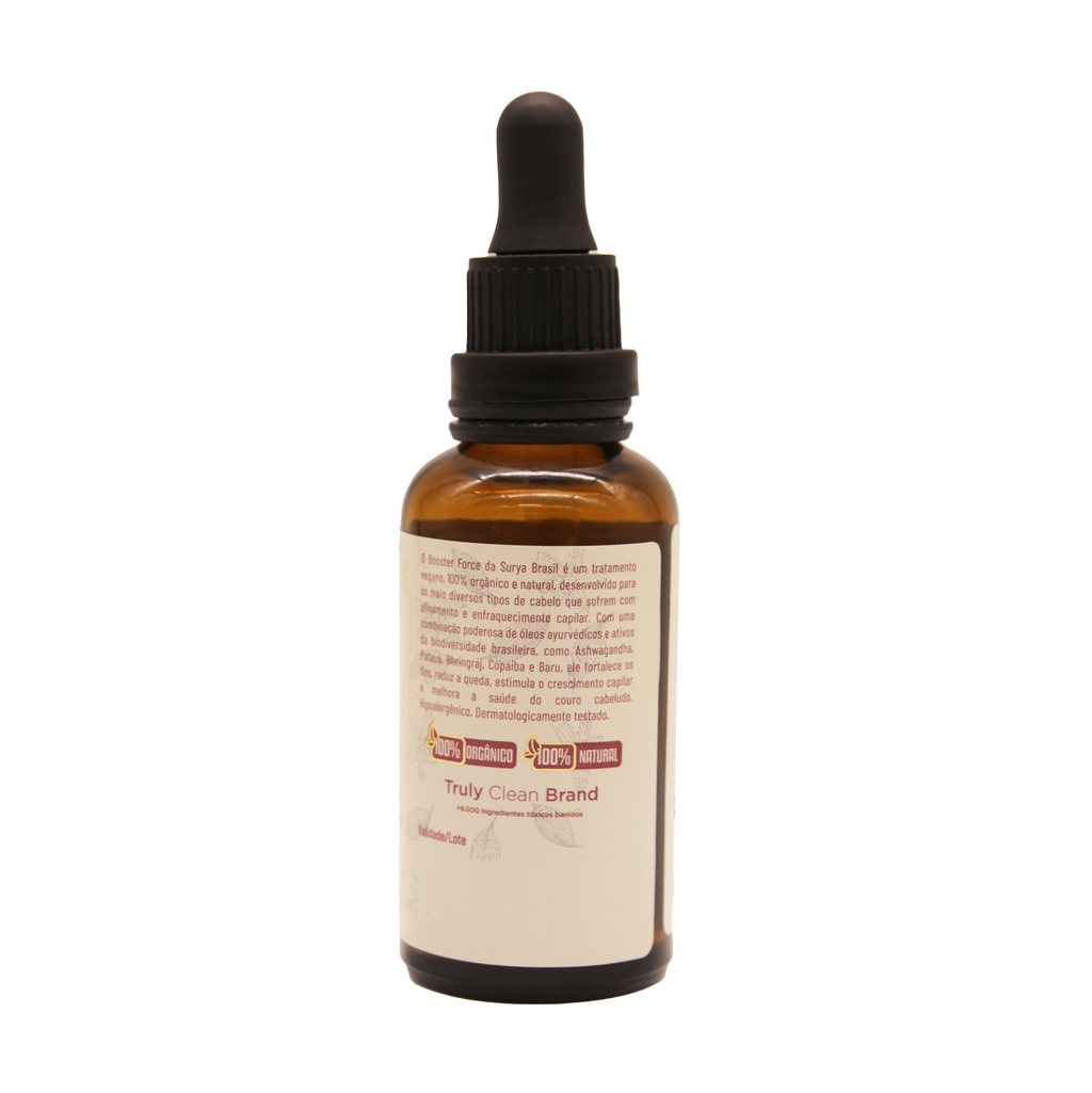 Booster Force Capilar Surya Brasil 50ml - Óleo Antiqueda 100% Orgânico Vegano