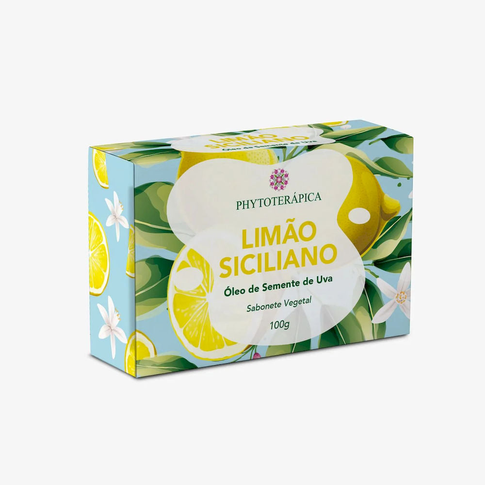 Sabonete Vegetal Limão-Siciliano & Semente de Uva Phytoterápica 100g