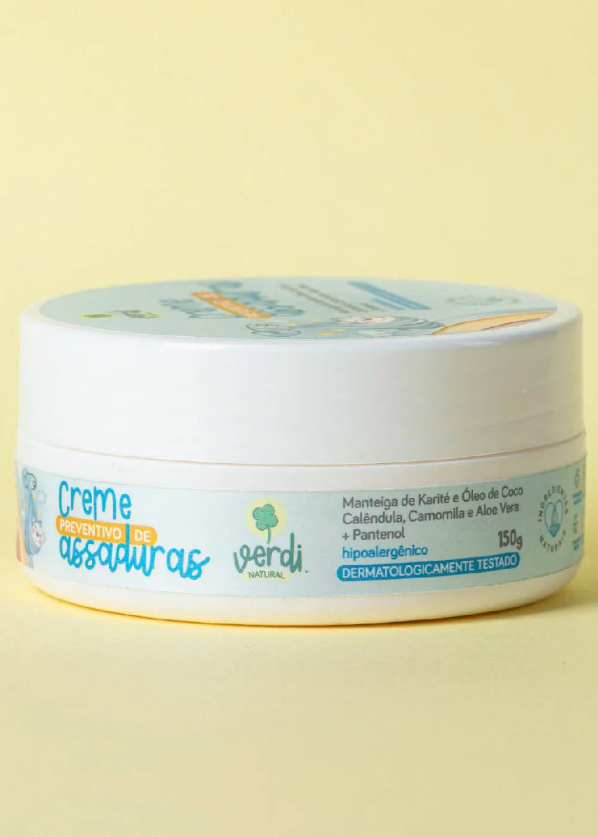 Creme Preventivo de Assaduras para Bebê Verdi Natural 150g