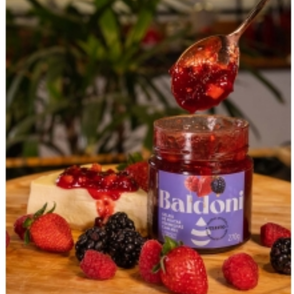 KIT DE 2 UNI - GELEIA BALDONI FRUTAS VERMELHAS POTE 270G