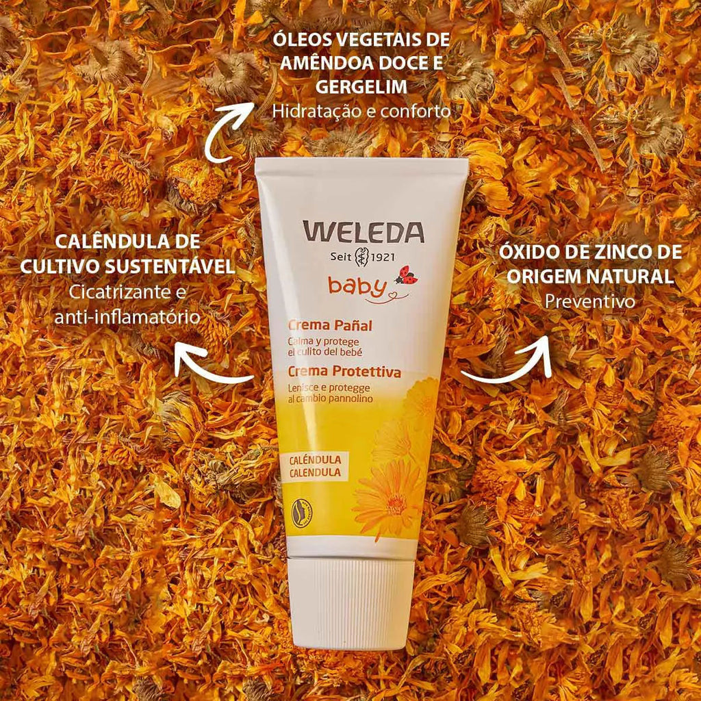 Creme para Assaduras Weleda BabyCreme Calêndula 120ml