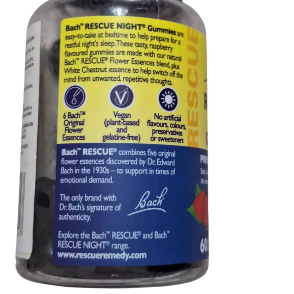 RESCUE GUMMIES NIGHT FRAMBOESA 60 GOMAS