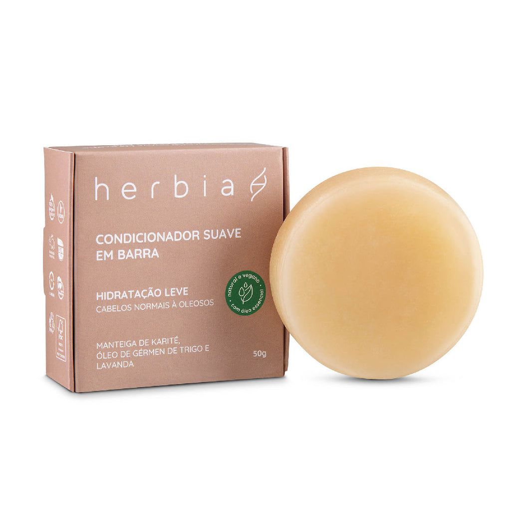 Condicionador em Barra Hidratação Leve Herbia 50g