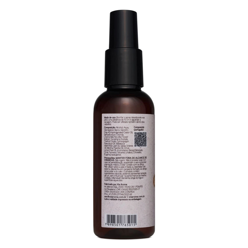 Spray Desodorante Spa dos Pés Aromatherapy Via Aroma 120mL