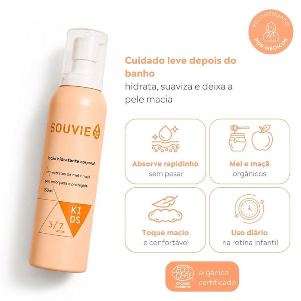 Loção Hidratante Corporal Infantil Souvie 150ml