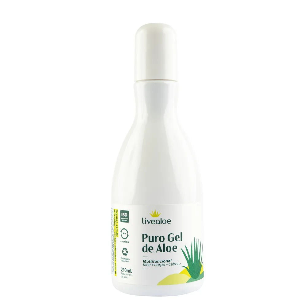 Puro Gel Natural Orgânico Aloe Vera Livealoe 210ml
