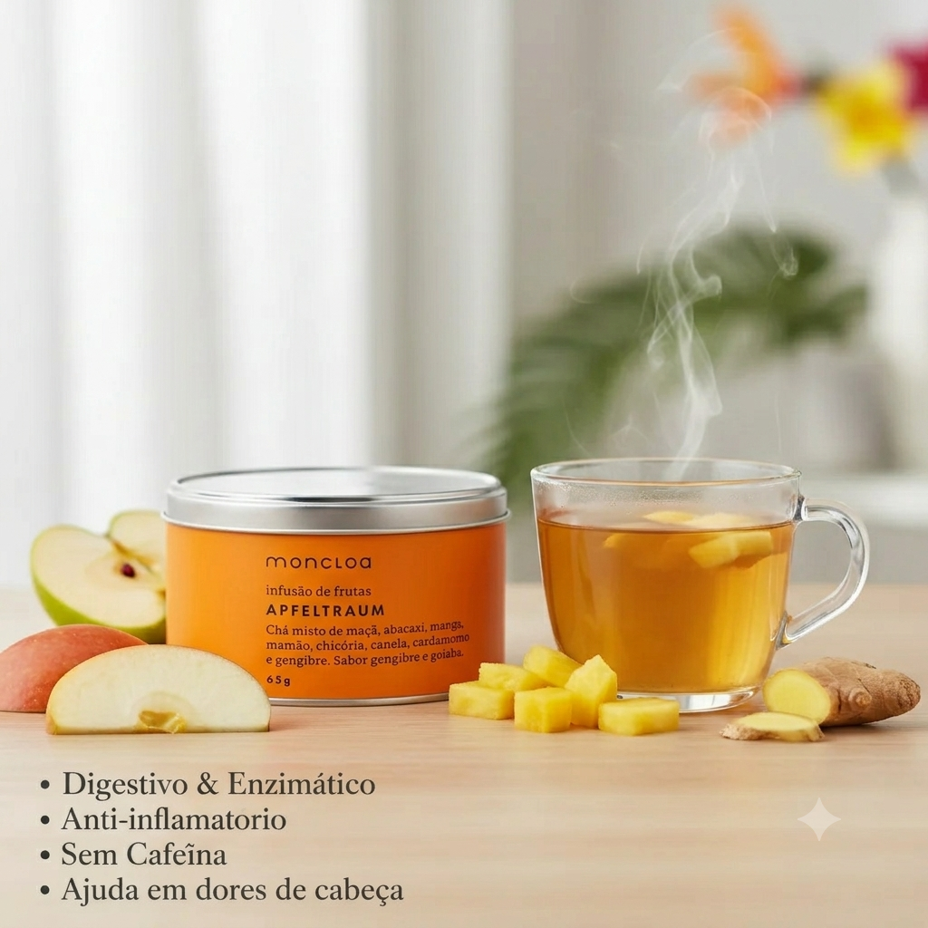 Chá Infusão de Frutas Apfeltraum Moncloa Lata 65g