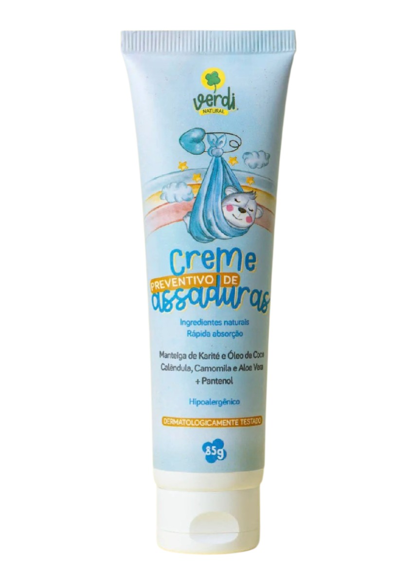 Creme Preventivo de Assaduras para Bebê Verdi Natural 85g